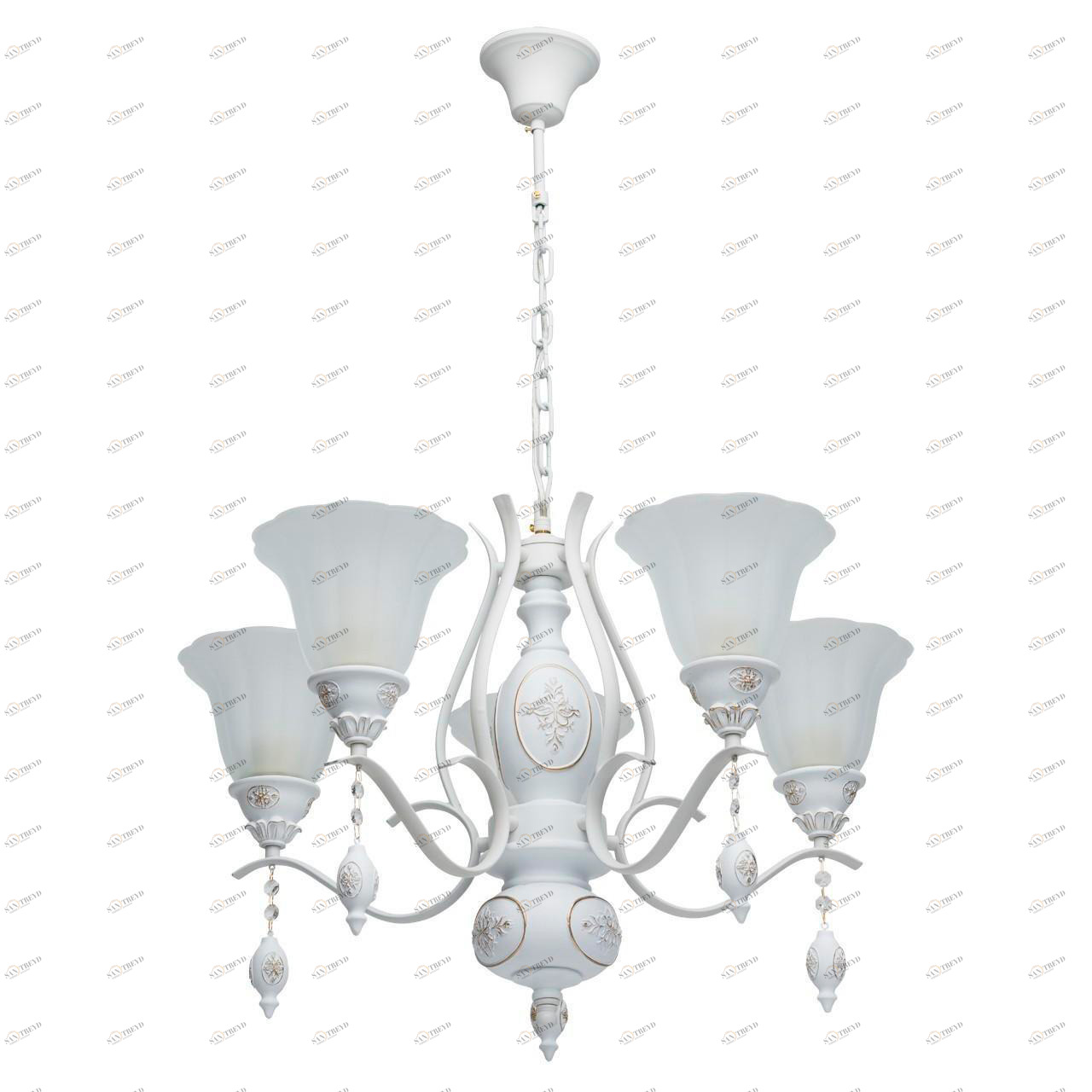 Подвесная люстра MW-Light Версаче 639011505 белая MW-LIGHT ДИЗАЙНЕРСКИЕ, ВЕРСАЧЕ 185467 Белый 