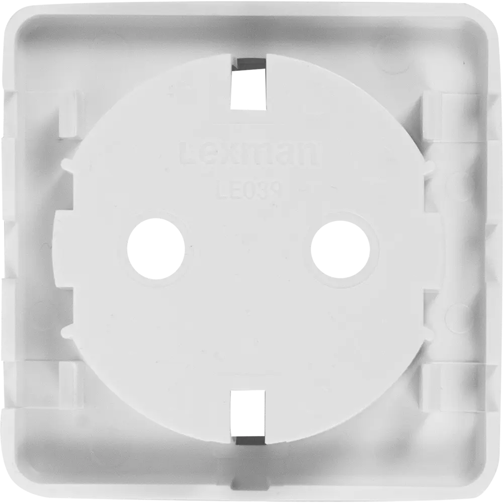 Накладка для розетки с заземлением Lexman Cosy, цвет белый STLM-2005465 - Вид №3