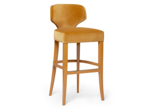 Высокий бархатный мягкий стул