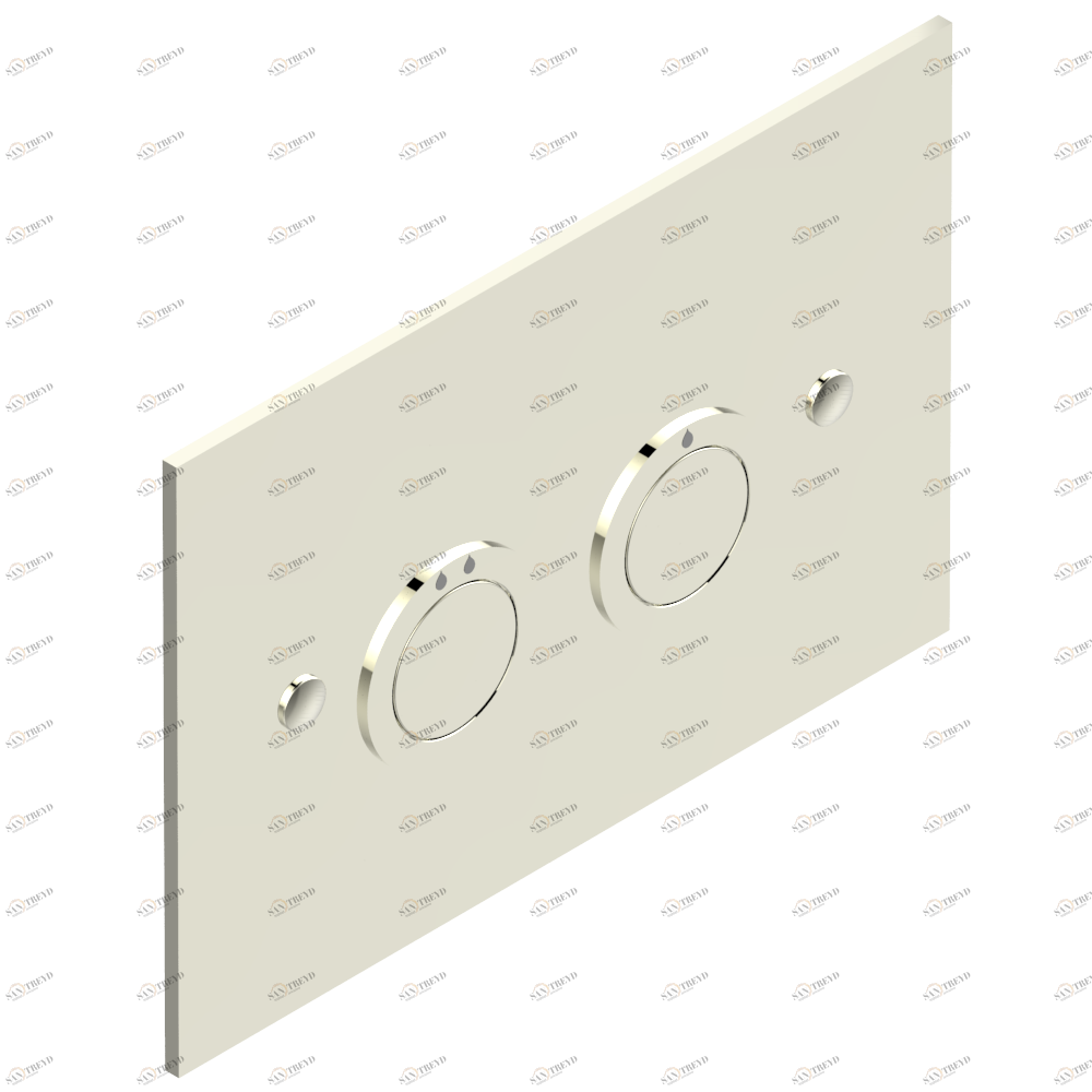 G00-219TC WC Flush Plate compatible with TECE frame (contemporary model) Thg-paris прочие артикулы THG Никель G00-219TC CAT.B