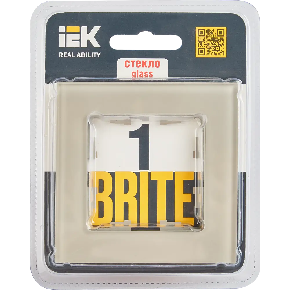 Рамка для розеток и выключателей IEK Brite 1 пост цвет дымчатый 87761322 STLM-2201143 - Вид №4