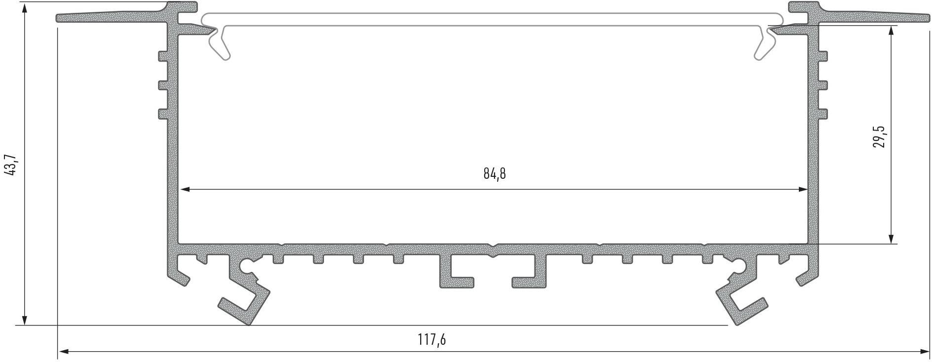 Lumines Lighting Линейный световой профиль для светодиодных модулей  10-0534-10  - Вид №5