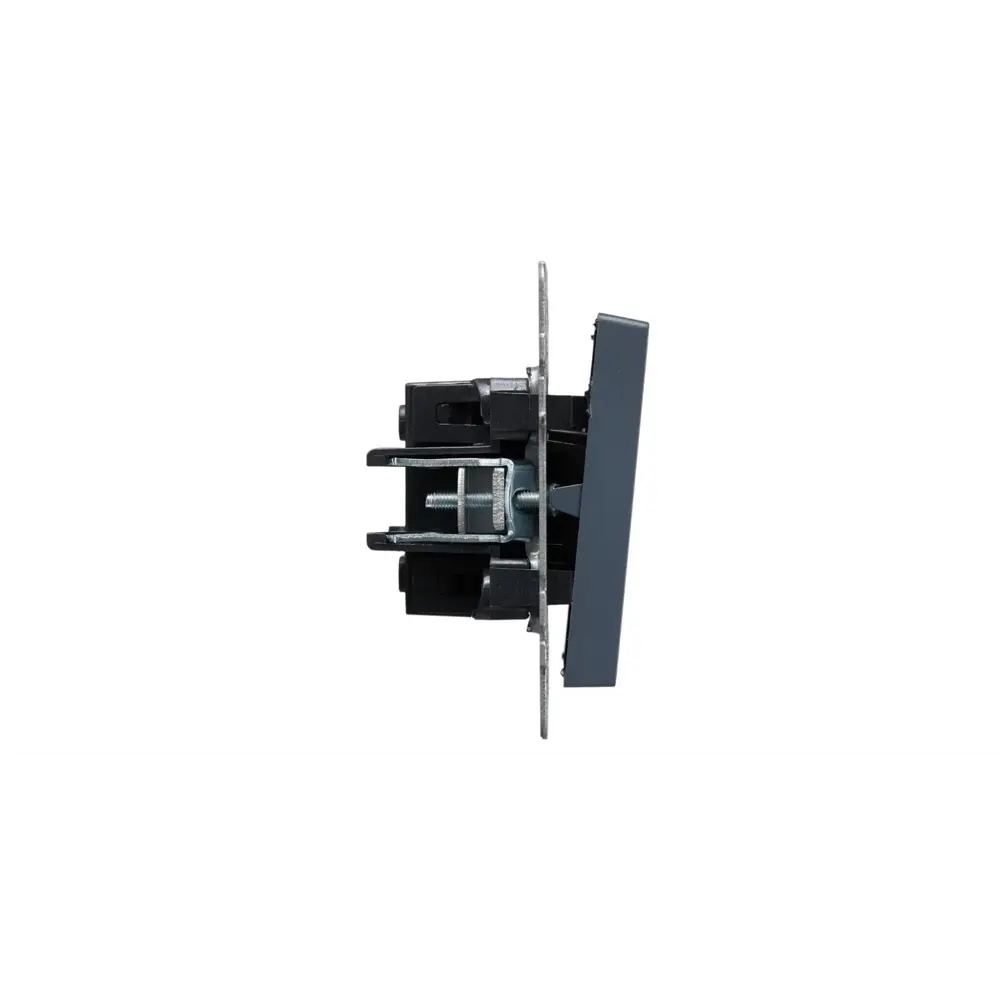 Выключатель проходной встраиваемый IEK Brite 2 клавиши цвет маренго STLM-2137516 - Вид №2