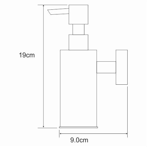 K-1399 Дозатор для жидкого мыла, антивандальный WasserKRAFT  - Вид №2