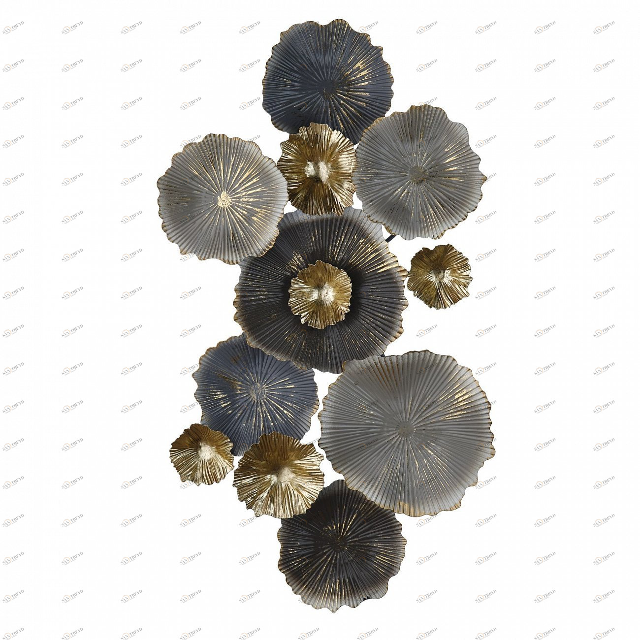 Панно настенное металлическое 66 см 93009 Tomas Stern TOMAS STERN  00-3865436 Серый;черный 