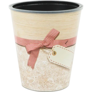 Кашпо для цветов Газонcity Бантик с автополивом ø14.2 h15.8 см v1.1 л цвет бежевый