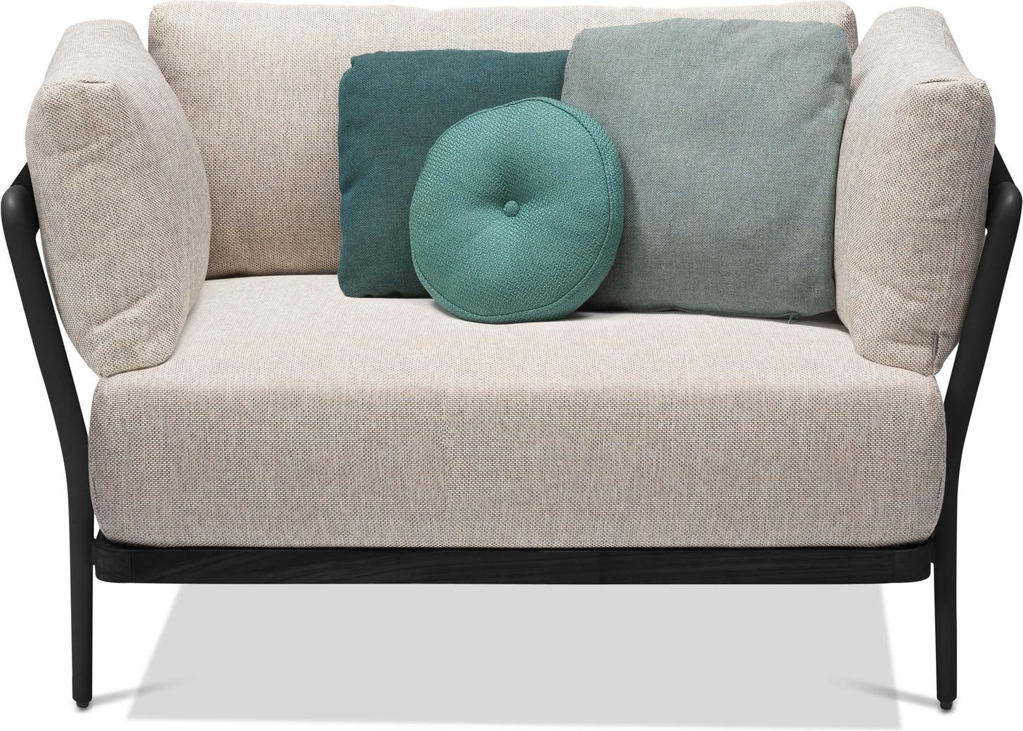 MNST256 1 мест. teak nero черный Manutti Flex - Вид №3