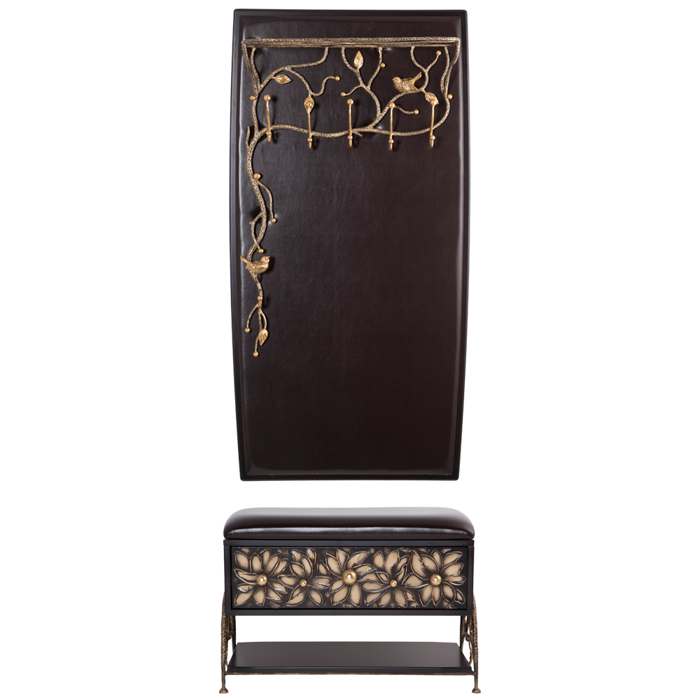 15010,14079 Настенная прихожая Терра Каштан BOGACHO 4627196590304, 4627196590441