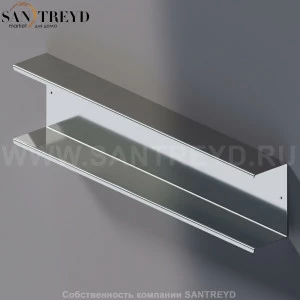 Agape MACH 2 Двойная полка 80 см хромированная AMC20925A