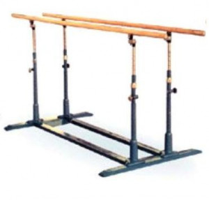 Брусья никелированные с деревянными жердями Sportpremier