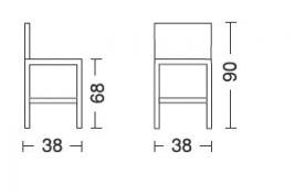 AP Factor Высокий кожаный табурет с подставкой для ног Virginia sun-id-1427650 - Вид №5