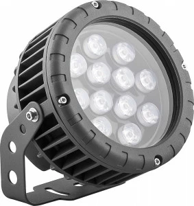 Уличный светильник светодиодный ландшафтный 20х15х15 см RGB Feron 32142 FERON  00-3956052 Серебро;серый