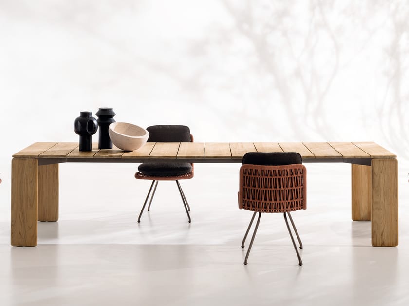 Прямоугольный стол из тикового дерева Minotti DRAKE DINING OUTDOOR ARCH-00126054