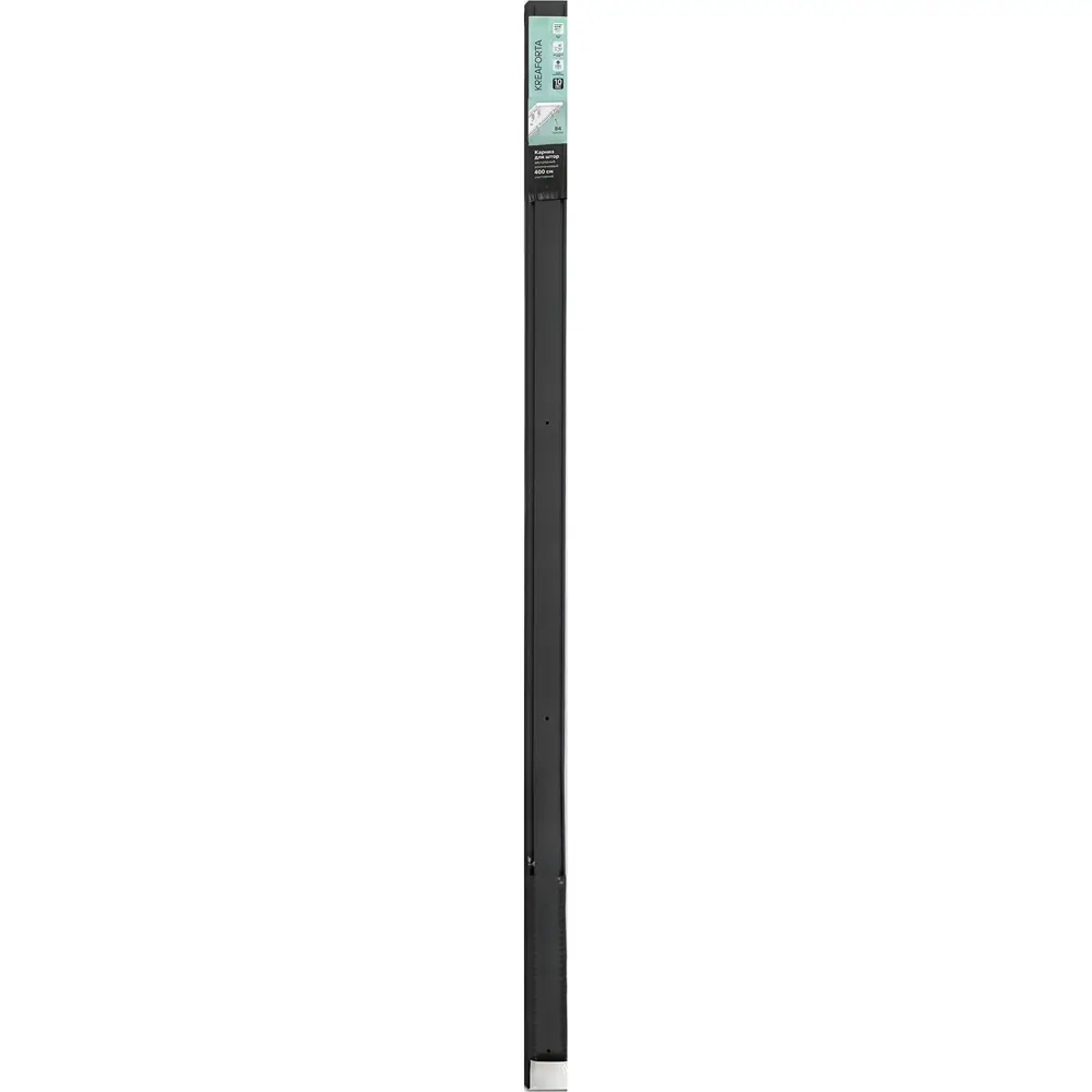 Шинный карниз двухрядный KREAFORTA Pro 400 см алюминий цвет черный комплект 89432760 STLM-2026144  - Вид №6