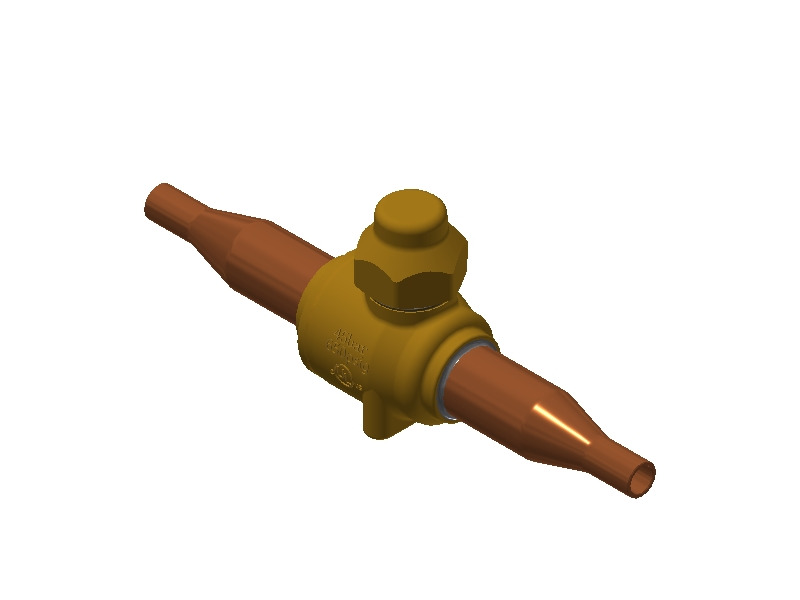 Danfoss GBC — Запорные шаровые краны для CO2 45 бар GBC 12s Кран запорный шаровой 009L7572  - Вид №1