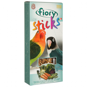 Т0043299 Лакомство для птиц Палочки для средних попугаев с овощами 120г Fiory