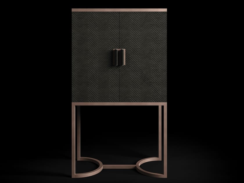 Деревянный и металлический барный шкаф CPRN HOMOOD Dragonfly ARCH-00152794