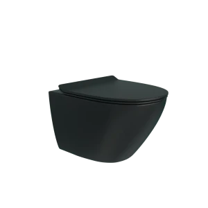 TEYMI Black Tornado - подвесной унитаз с микролифтом и безободковой конструкцией 89436765