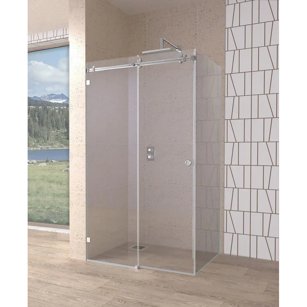 Santreyd Боковая душевая панель Премиум 195x90 см со шлифованным стеклом 82301609 STLM-0024149