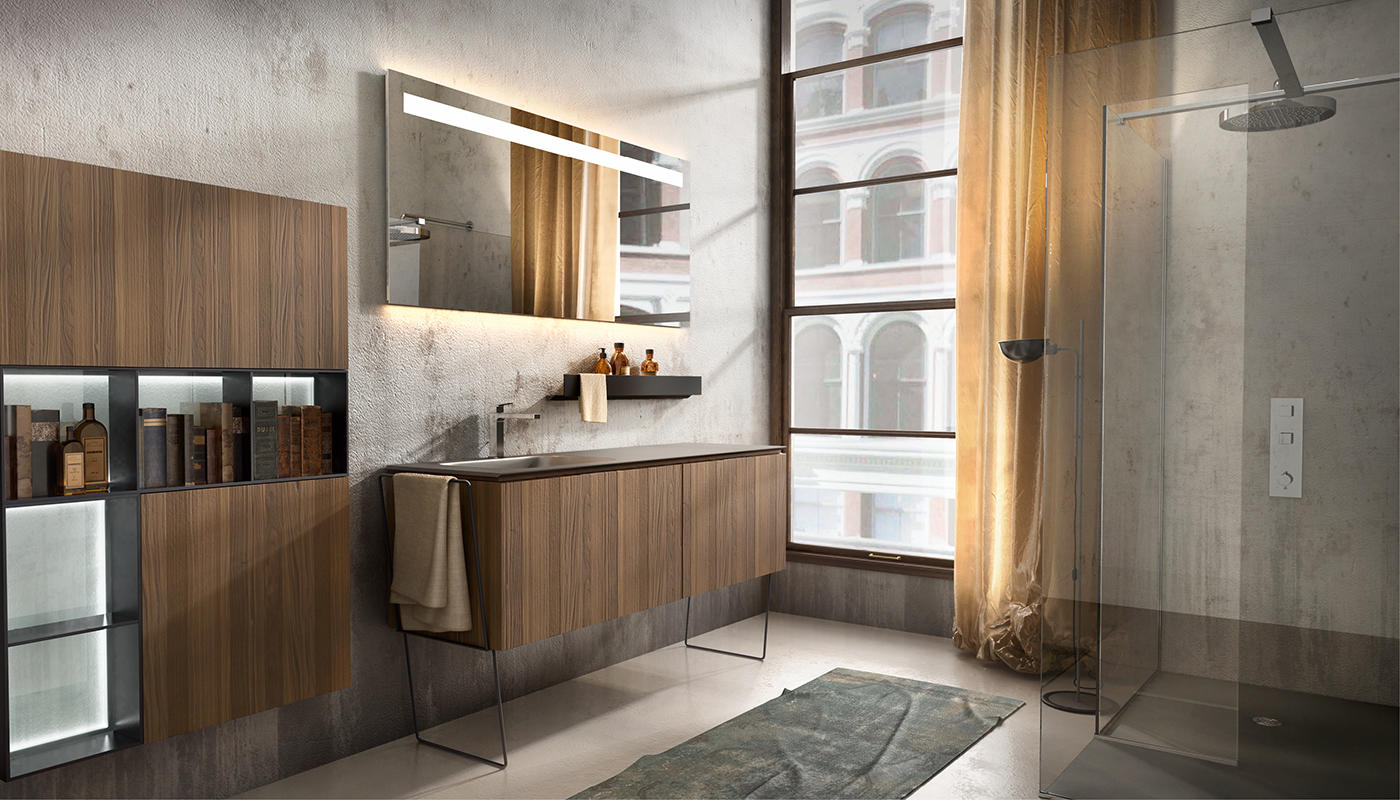 ED-ST21 Edone Встроенный умывальник Cristal ВСТРОЕННЫЙ БАК Интегрированная столешница
из камня с ванной Cristal. Доступна во всех матовых покрытиях серии Edoné  - Вид №1