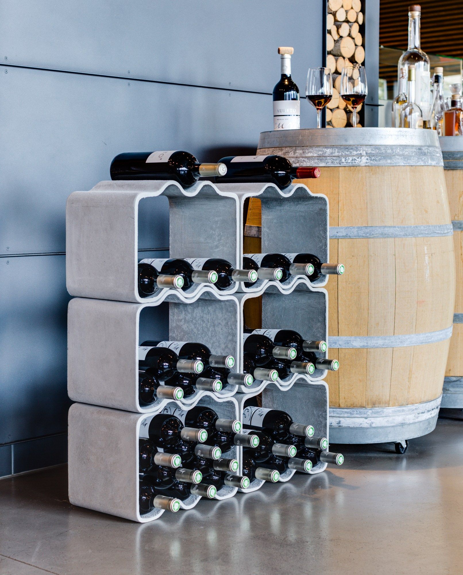 Бетонная винная стойка SWISSPEARL дизайн ARCH-00146975 - Вид №7