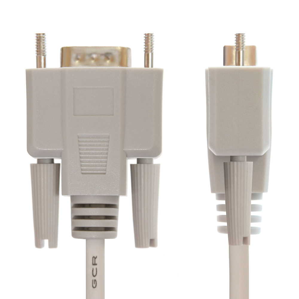 GCR-DB901-15m кабель 15.m 0-модемный com линковочный, db9/db9 9f/9f, серый, 30 awg, Greenconnect Santreyd  - Вид №3