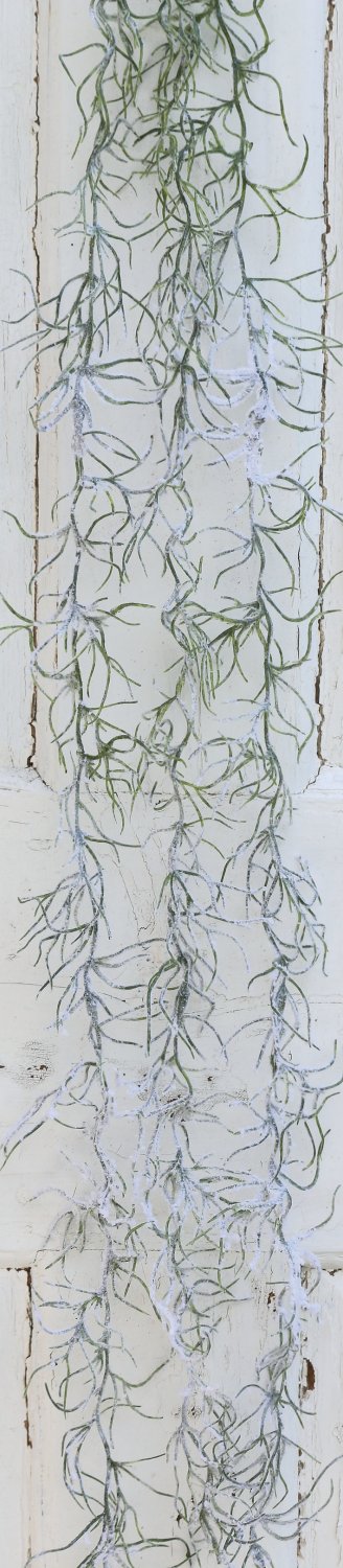 5213 807 a3 Искусственная декоративная гирлянда со снегом, 100 см, зелено-белая H-andreas  - Вид №5