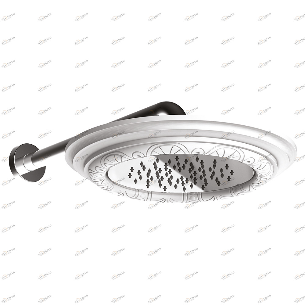 Graffio Круглый верхний душ ∅ 320 мм с круглым держателем 350 мм. FR801 