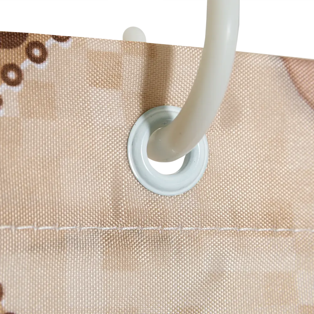 Штора для ванной комнаты «Seabed Sight» 180x180 см цвет бежевый BATH PLUS Без серии STLM-2093306 - Вид №4