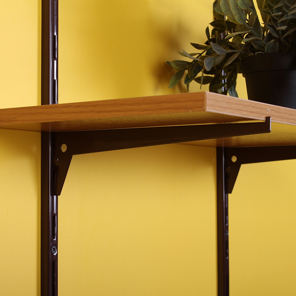 Кронштейн к стеновым стойкам , 415x6x70 мм, коричневый LJPS0565 Public Steel Россия  - Вид №1