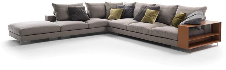 Flexform Модульный тканевый диван с вещевым ящиком Lightpiece sun-id-1372642 - Вид №3