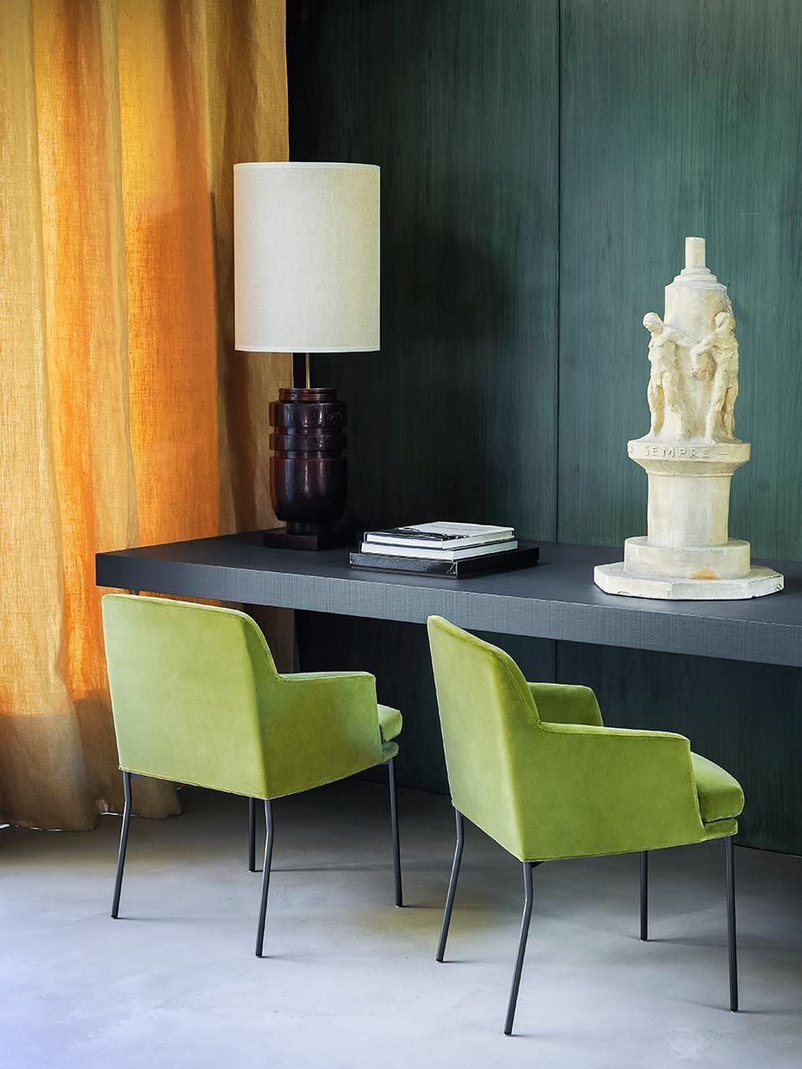 Тканевый стул с подлокотниками Tacchini Монтевидео ARCH-00028040 - Вид №3