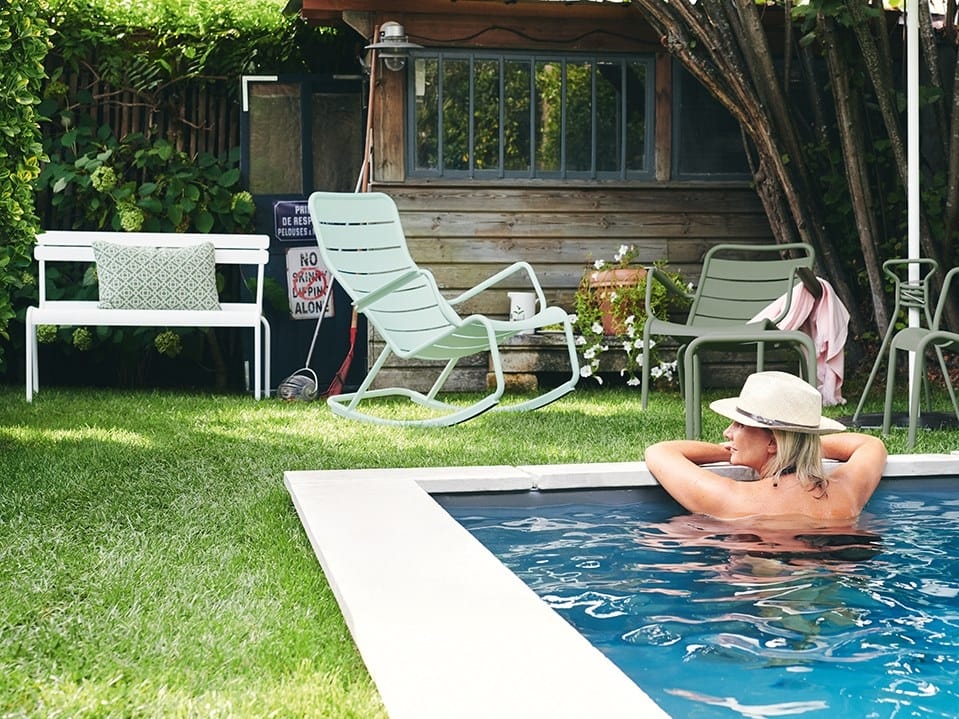 Алюминиевое кресло-качалка с подлокотниками Fermob Luxembourg ARCH-00133710 - Вид №2