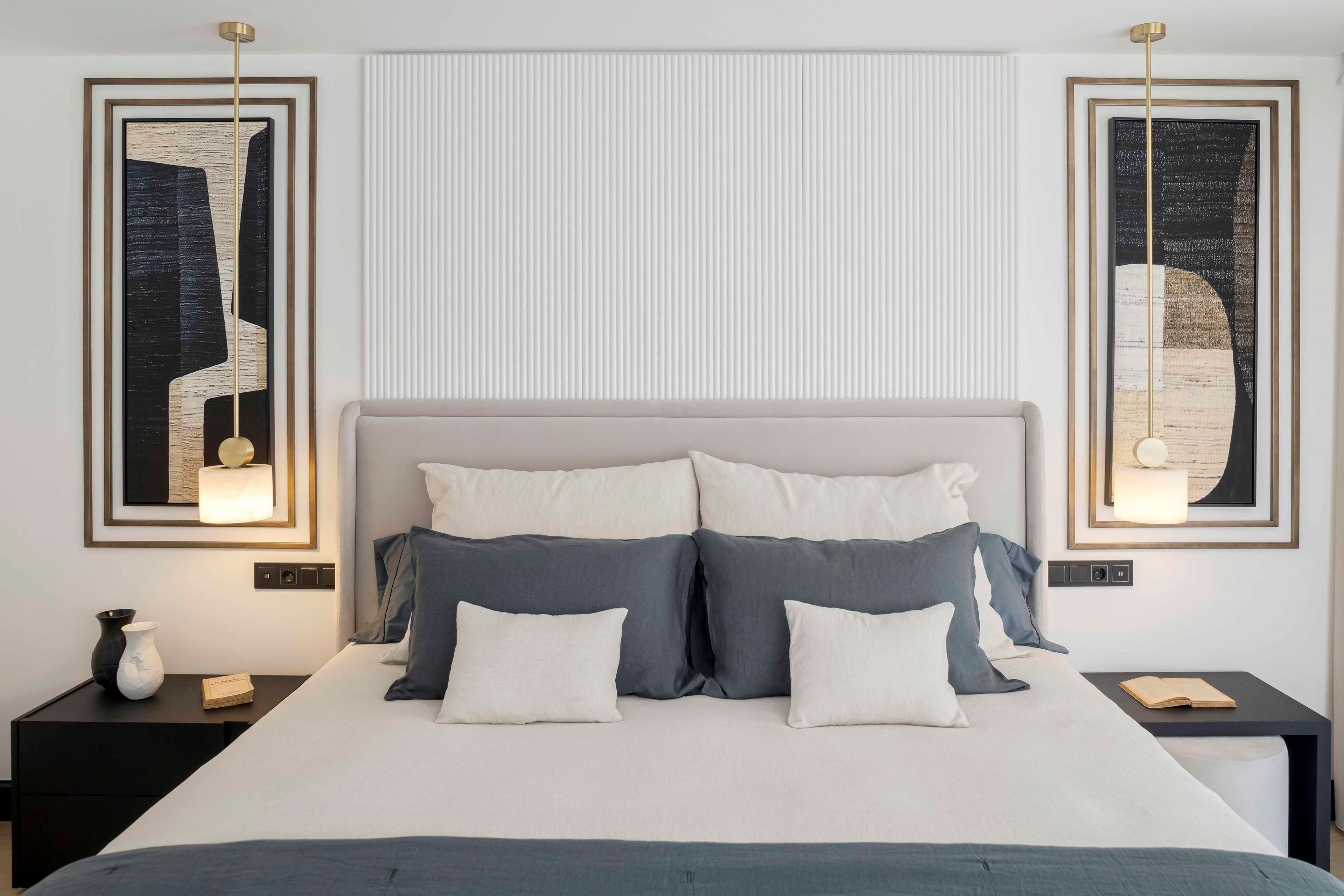 Прямоугольная прикроватная тумбочка из орехового дерева с ящиками Stylish Club Sevilha ARCH-00016888 - Вид №5