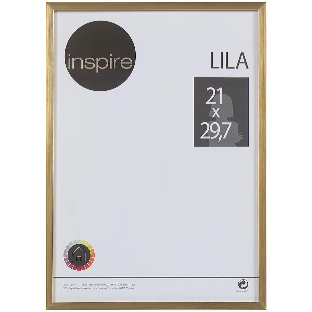 Рамка Inspire Lila 21x29.7 см цвет золото 18769686 STLM-2050688 