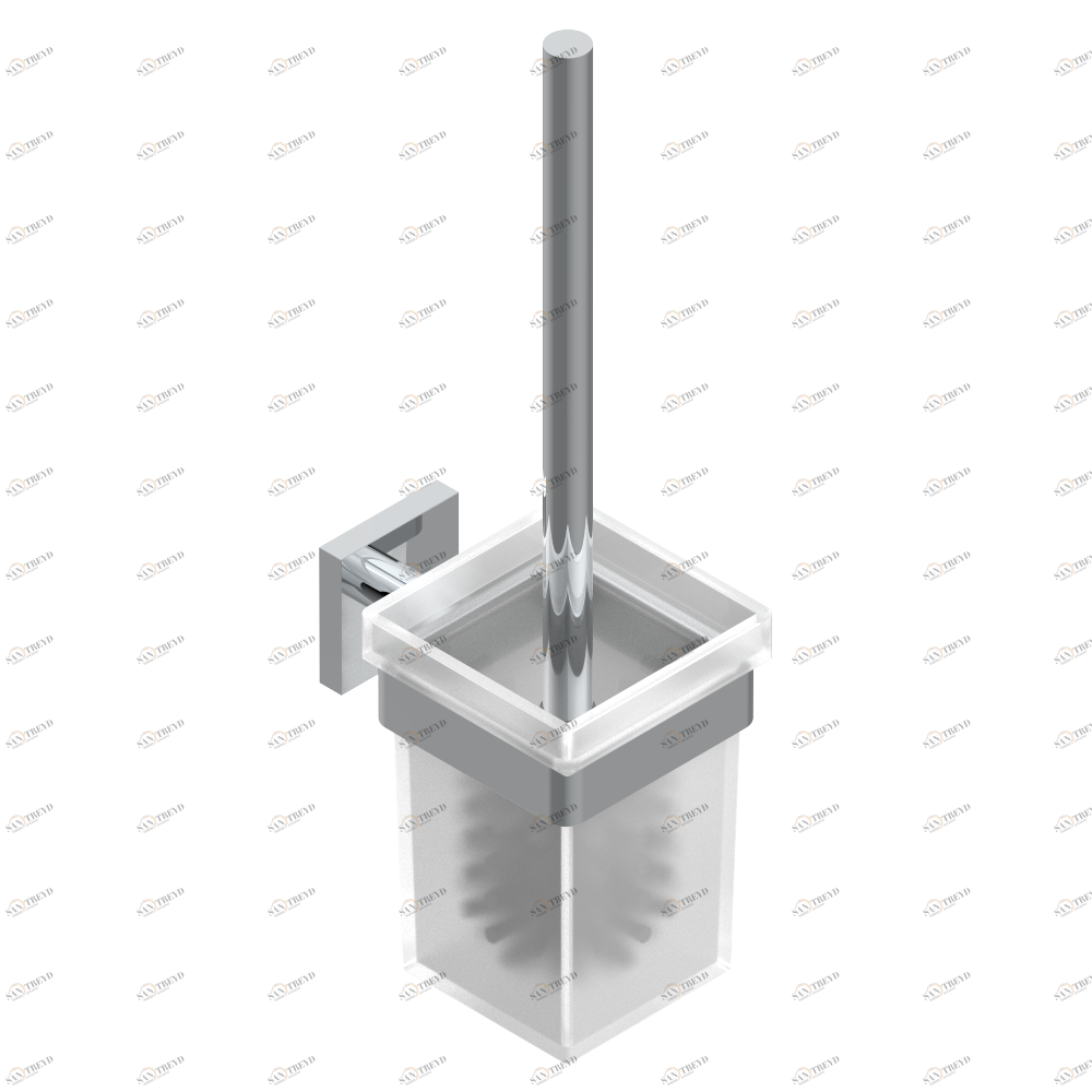 G80-4722 Стакан стеклянный настенный и щётка для унитаза Thg-paris Orcade Хром G80-4722 CAT.A