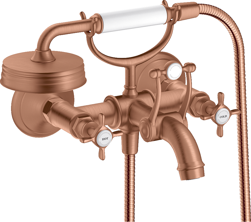 16540310 Смеситель для ванны 2-х рычажный внешнего монтажа с поперечными ручками AXOR MONTREUX