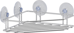 GHI 207 Полочка-решетка угловая на вакуумных присосках 24,7 cm SORCOSA Plain