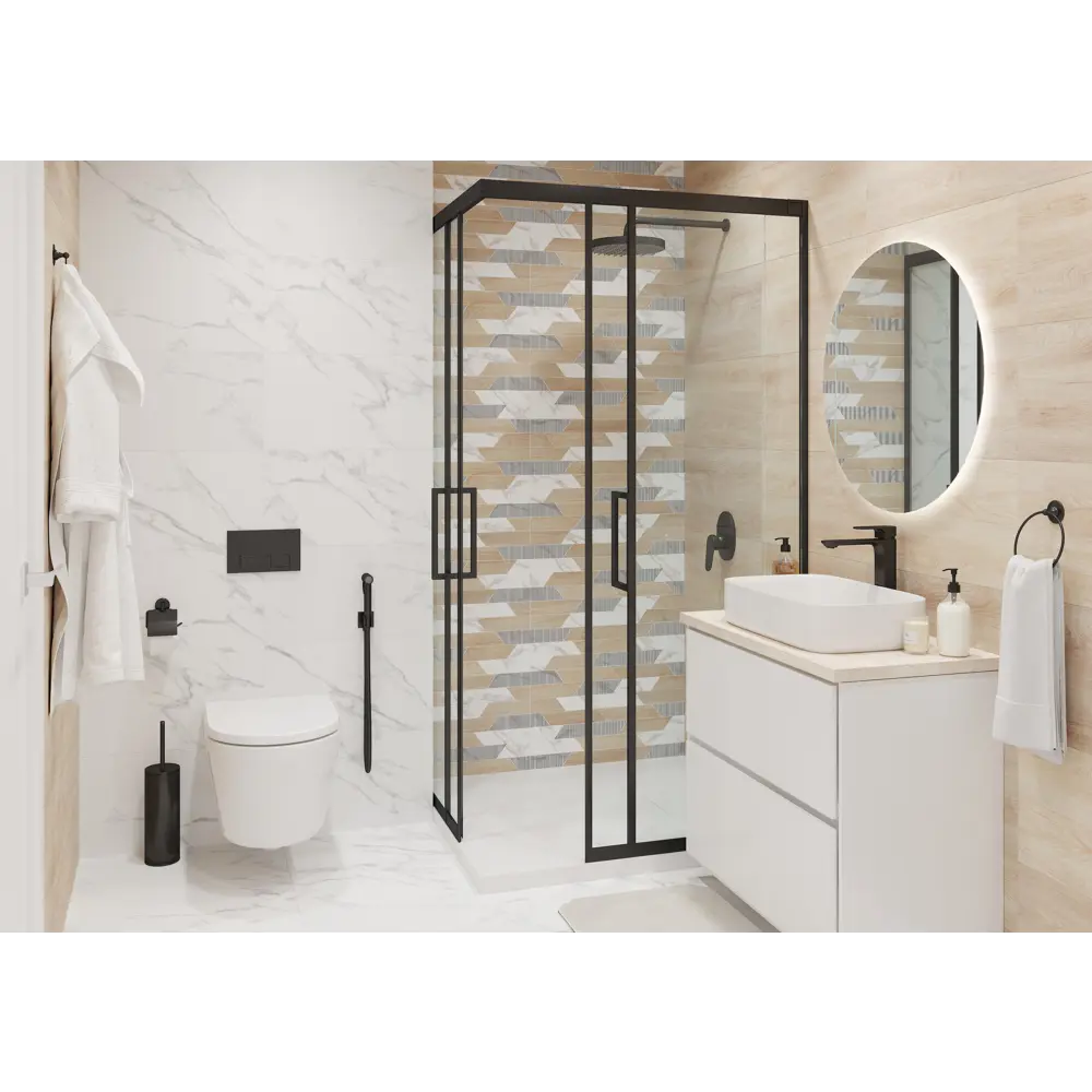 LB CERAMICS Калакатта - керамогранит с мраморным узором 30x60 см 88297614 STLM-0077484 - Вид №5