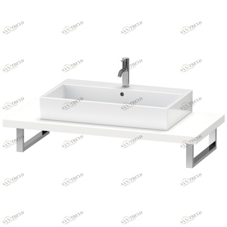 BR102C01818 Консоль для накладных раковин и встраиваемых умывальников, Толщина консоли 45 мм Brioso #BR102C 550 мм Белый матовый, декор Duravit