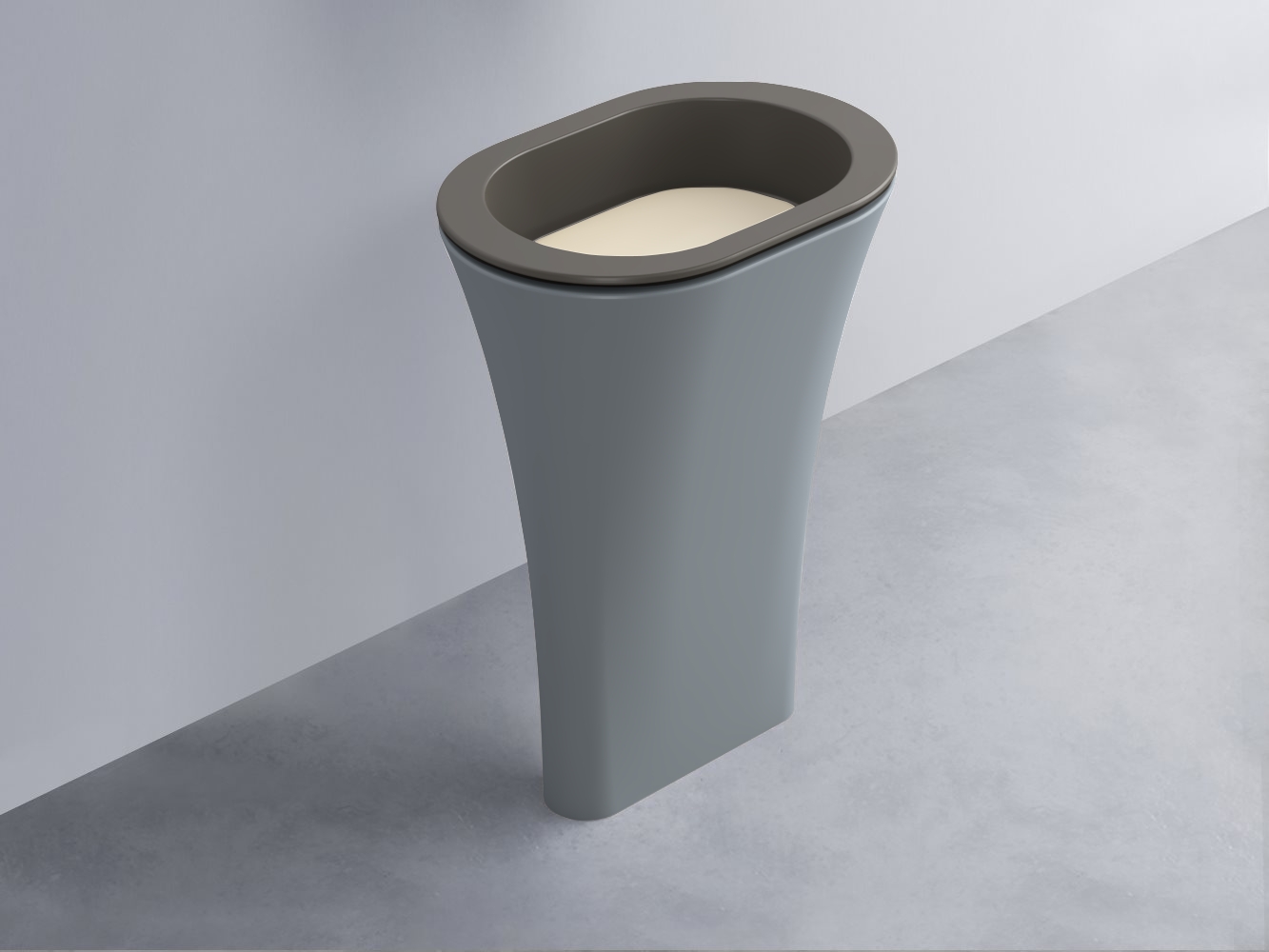 AMLA65-FN+AMPILO-LN+AMCOLO-BR Раковина Amedeo Ovale отдельностоящая cielo Enjoy + Amedeo Ceramica Cielo