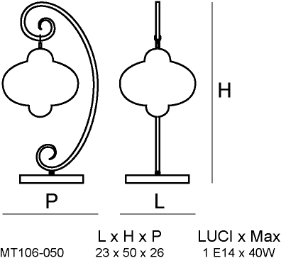Siru Настольная лампа из муранского стекла Sultano Mt 106-050  - Вид №1