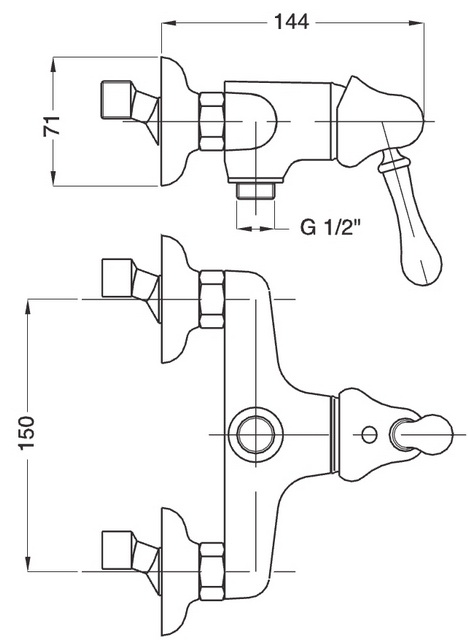 Смеситель MIGLIORE Lem Swarovski ML.LEM-1938.DO для душа - золото  - Вид №3