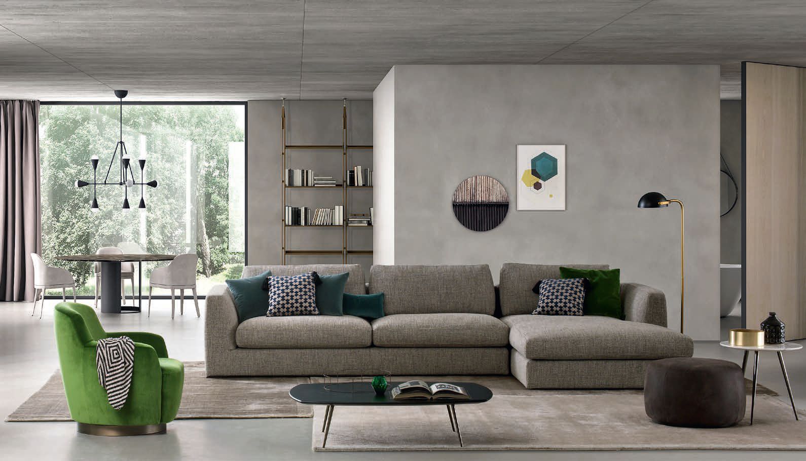 Круглый пуф из ткани BODEMA SUMO ARCH-00102223 - Вид №6