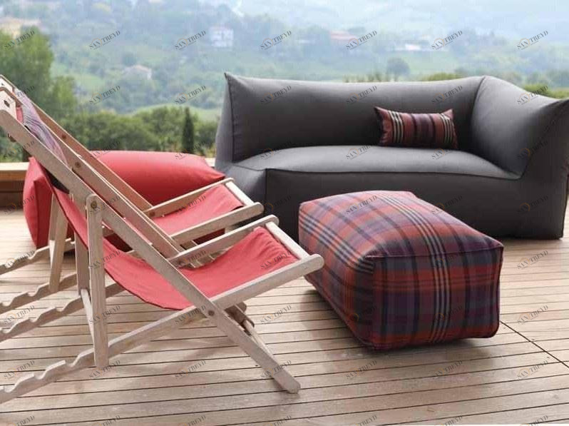 GART Прямоугольный садовый пуф из ткани Puffone sun-id-1369676