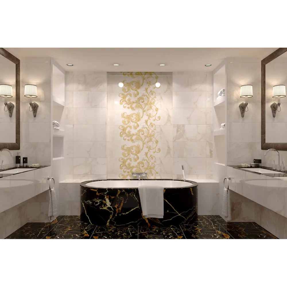 Керамогранит Golden Tile Saint Laurent 60.7x60.7 см 1.105 м² цвет чёрный 82754016 STLM-2189826 - Вид №4