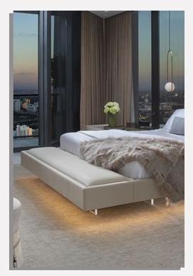 MORADA Кровать king size из нубука с высоким изголовьем Heaven Gran heaven bedos - Вид №1