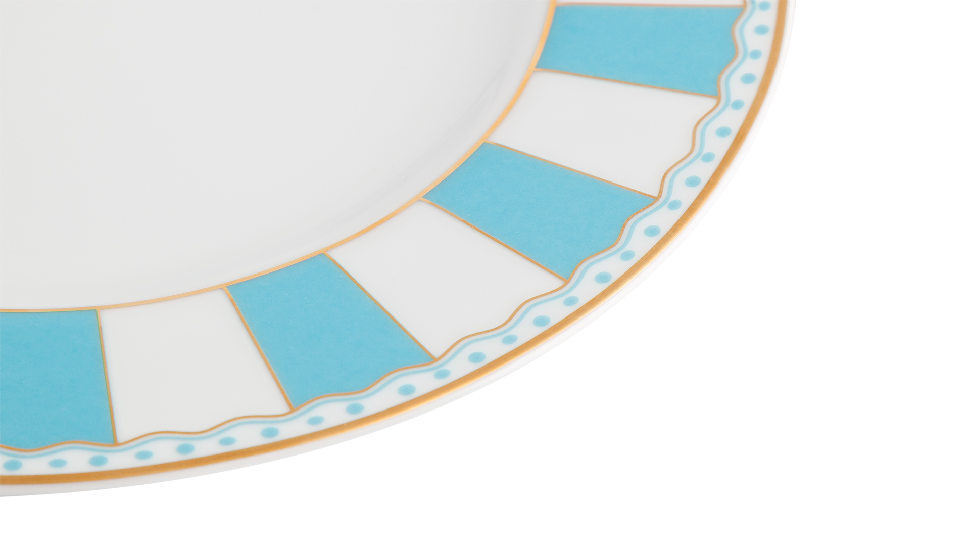 10613882 Noritake Набор тарелок десертных Noritake "Карнавал" 21см (голубая полоска), 2шт, п/к Фарфор  - Вид №2