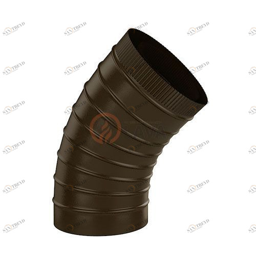 Сэндвич-отвод LAVA 130/200 мм. 45" коричневый (8017) 4330