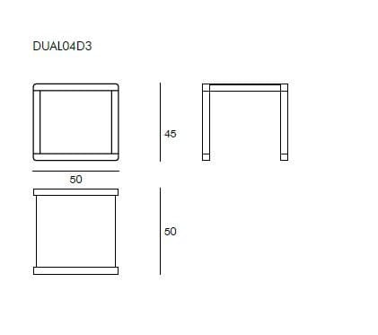 Квадратный садовый столик из дерева и стекла Il Giardino di Legno ARCH-00058315 - Вид №3